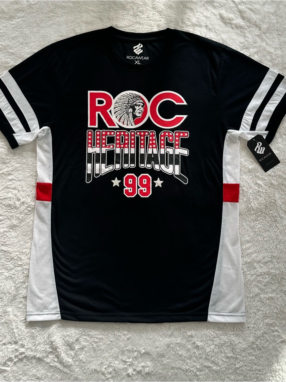 NWT Rocawear Heritage 99 Jersey Shirt Mens XL Y2K Hip Hop Streetwear Deadstock